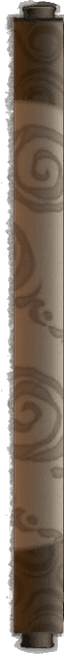 Closed scroll decoration